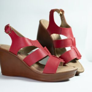 Sandalia Roja Plataforma